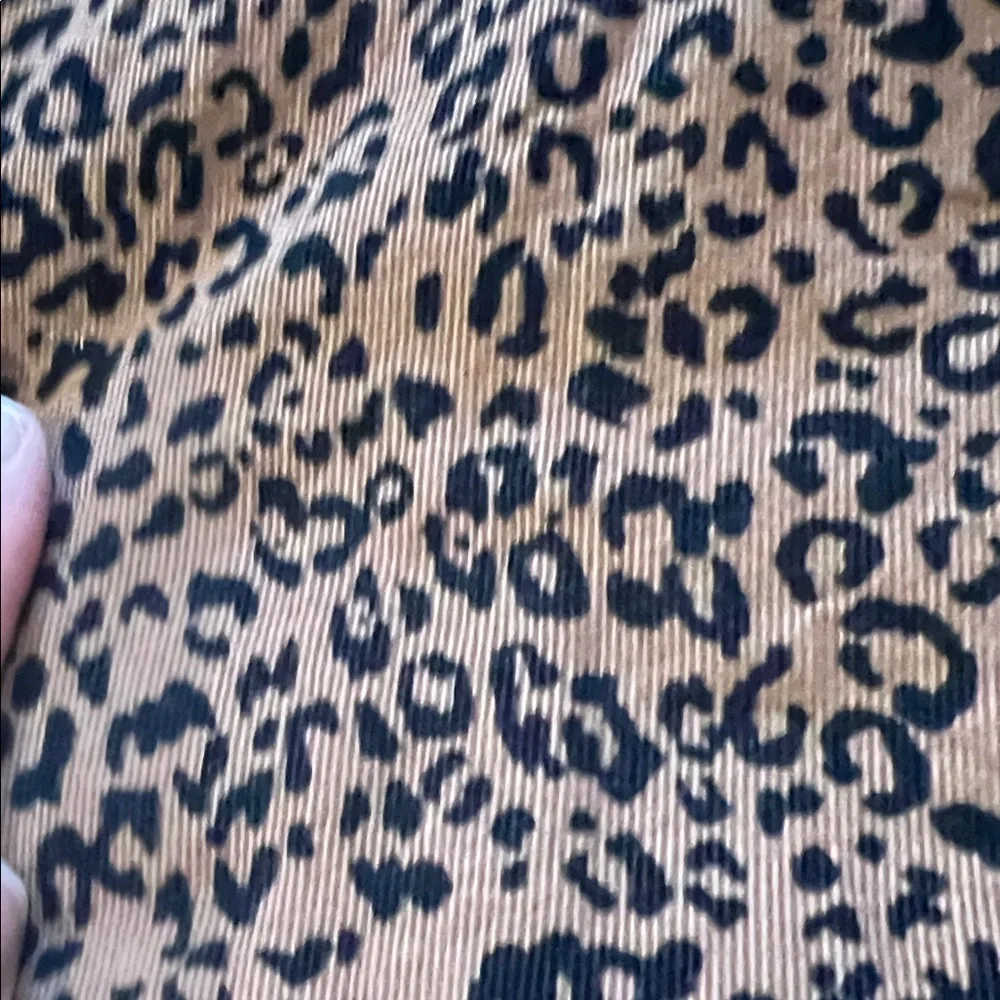 GAP Kids Corduroy Brown Leopard Print Short Sleeve Dress Sz XL/12